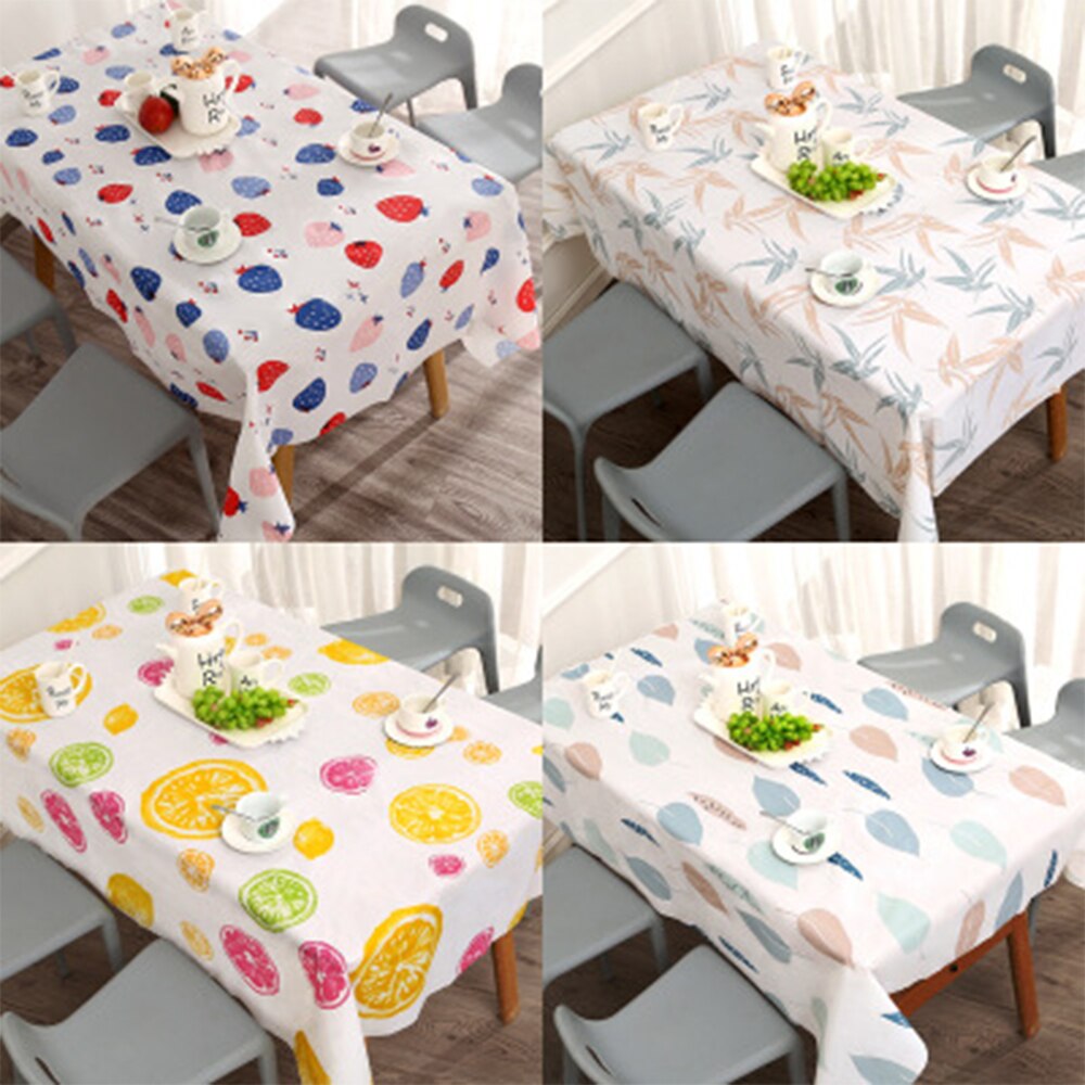 Tablecloth Oil-proof PVC Tablecloth for Dinning Room Party Family Dinner