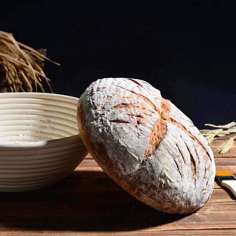 Rattan Bread Proofing Basket Natural Oval Rattan Wicker Dough Fermentation Sourdough Bread Basket Fermentation With Cloth Bag