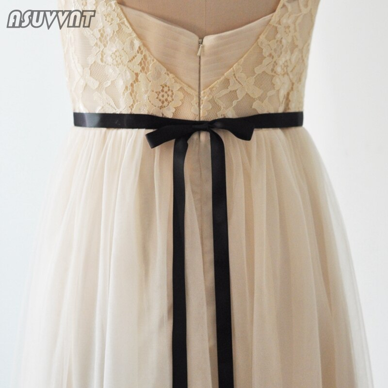 Cinta para la cabeza de para boda, accesorios de boda con cuentas, flores doradas y cinturón de perlas para vestido de mujer, Cinturón fino para: Black