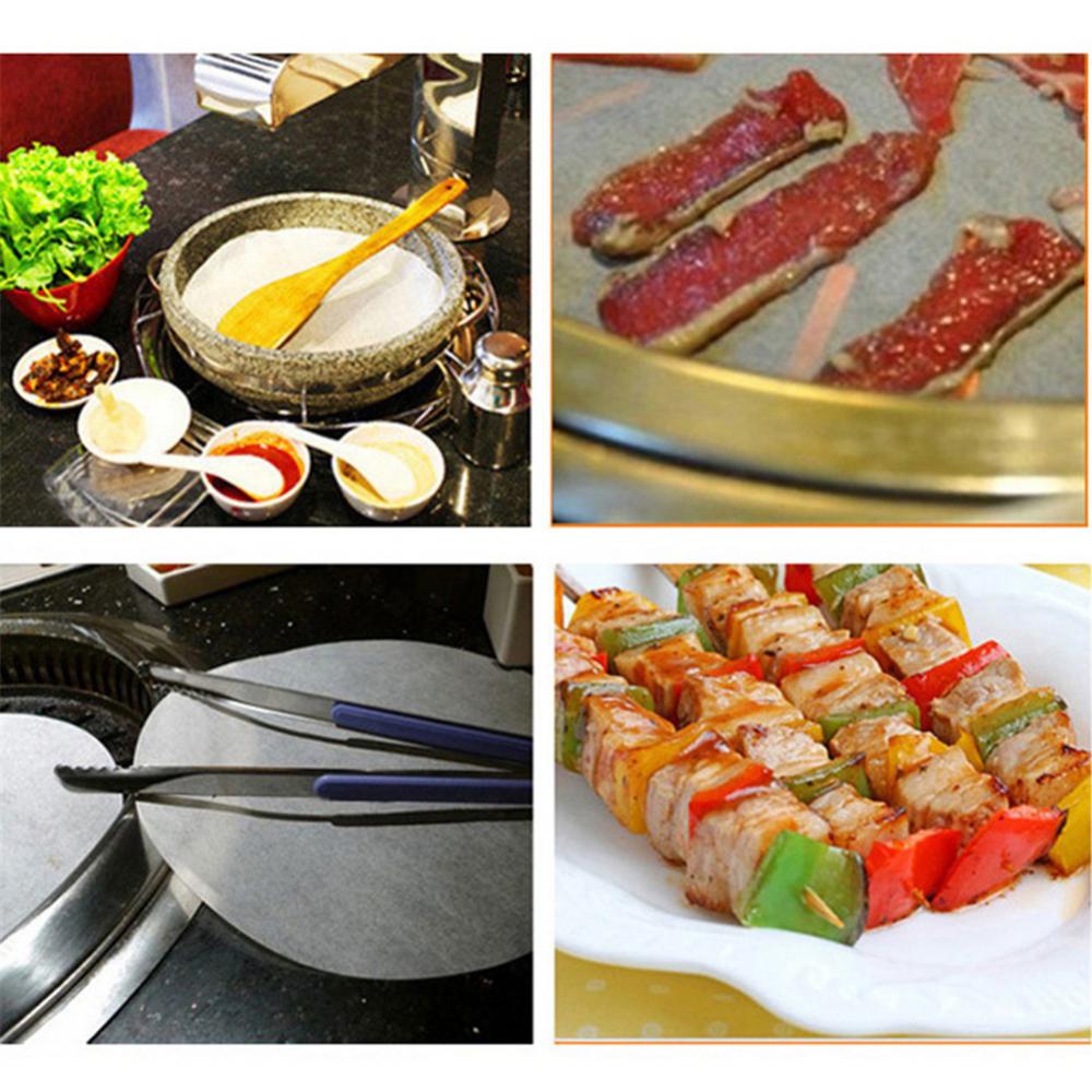 15cm-30cm 100pcs Round Baking Paper Circle Parchment Paper Liner BBQ Oven Patty Hamburger Paper Cake Non-Stick Baking BBQ Tool