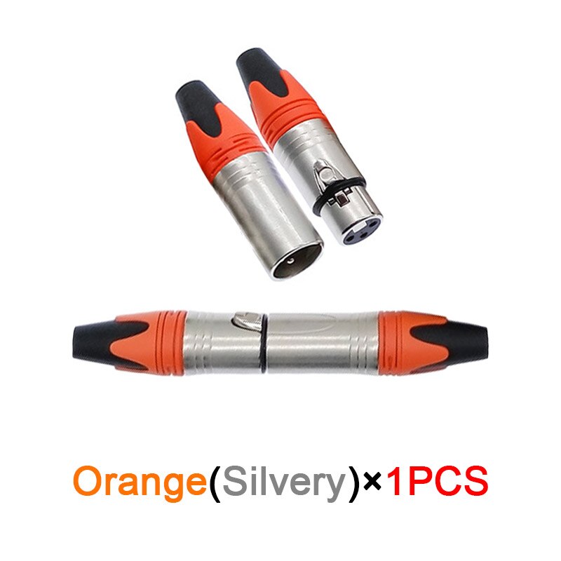 Xlr stecker Audio- stecker mikrofon stecker 3Stift lautsprecher stecker männlich &Ampere; weibliche farbe mic stecker: Orange / Männlich EinfüGen