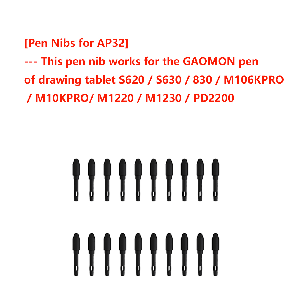 Paquete de 10/20 puntas de repuesto para GAOMON ArtPaint Pen AP10 / AP20 AP31/ AP32 / AP40 / AP50, tableta gráfica para lápiz óptico de dibujo: Azul