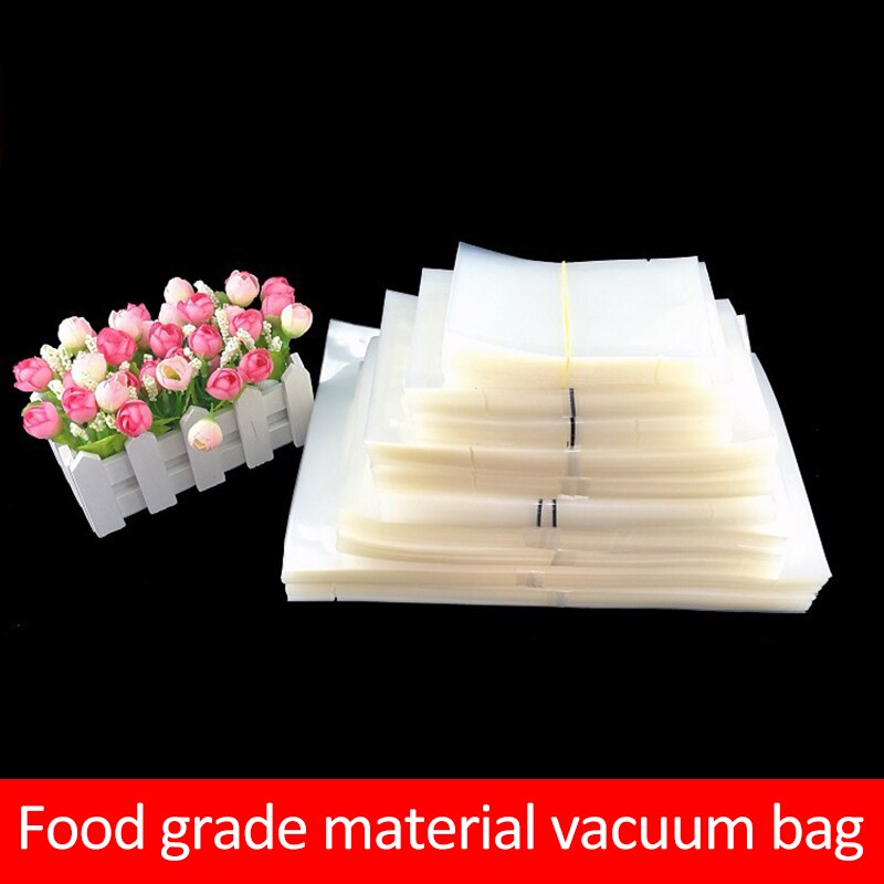 100PCS Vacuüm Sealer Plastic Opbergtas voor Vacuüm Sluitmachine voor Pack Voedsel Saver Verpakking Rolls Packer Seal Zakken