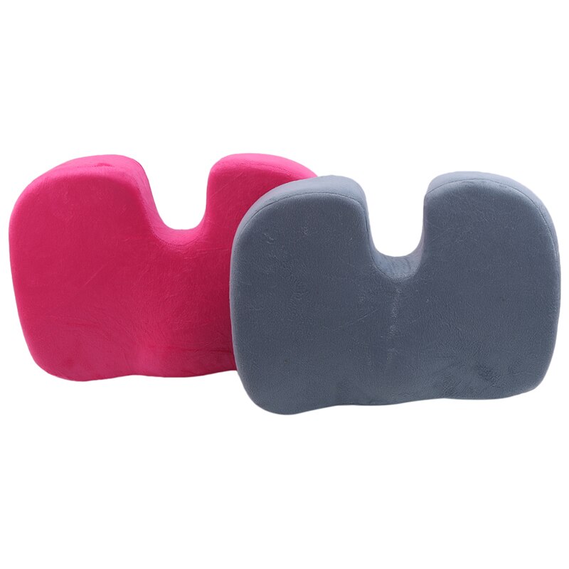 PORRASSO Zitkussen, stoelkussen, stuitkussen, traagschuim, opvouwbaar, ergonomisch, heupenlift, alle seizoenen, voor auto, kantoor, rood