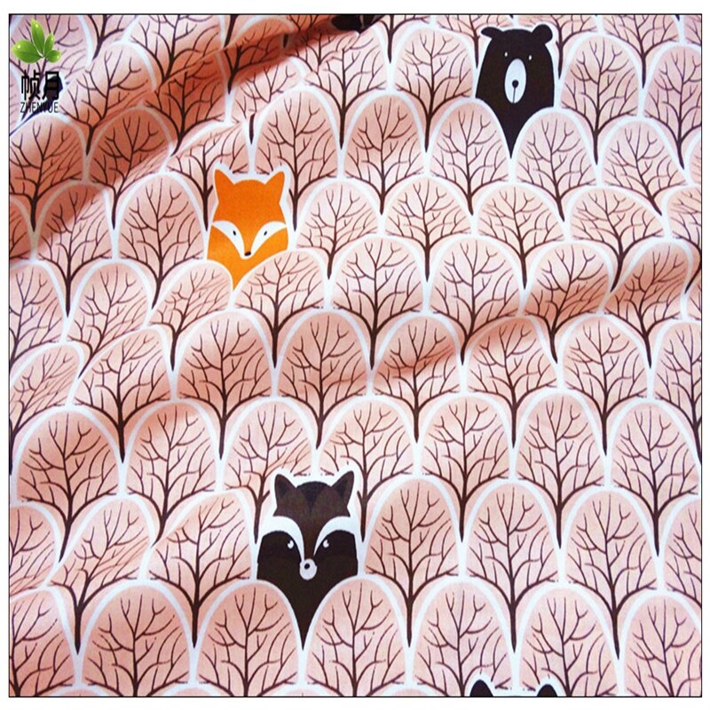 40Cm 50Cm, 3 Stks/partij, Jungle Beer, Katoen Twill Stof, Patchwork Doek, diy Naaien Quilten Quarters Vet Materiaal Voor