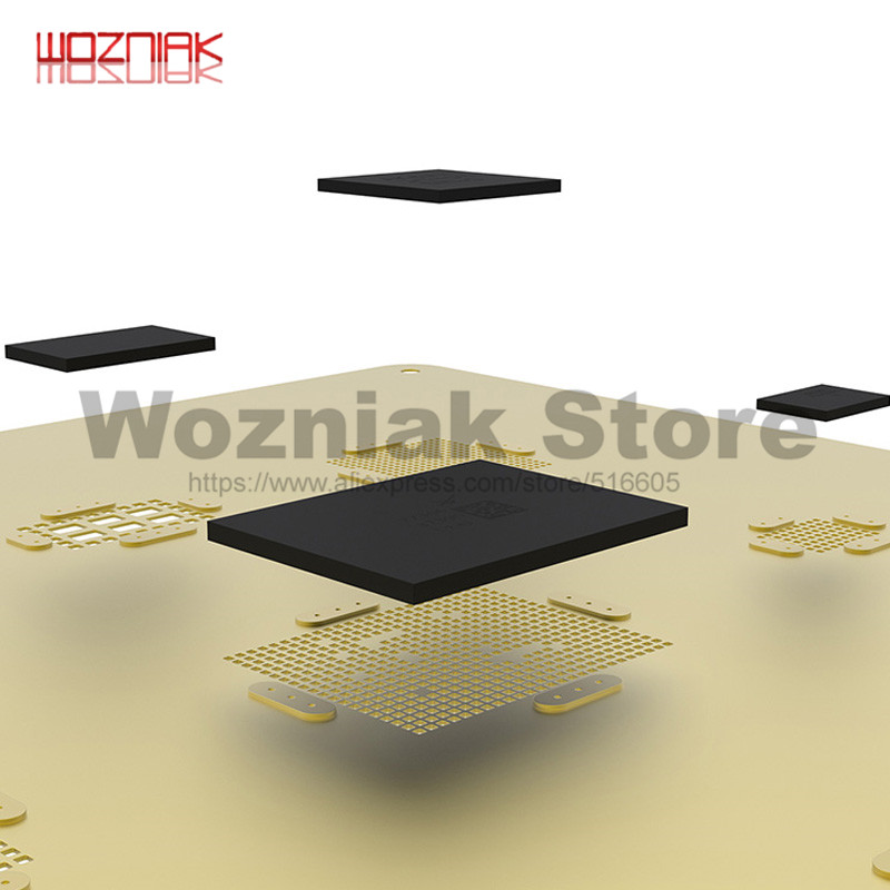 QIANLI IOS Golden 3D Steel Mesh NAND baseband IC/CPU A8 A9 A10 A11 3D BGA Reballing Stencil for IPHONE 6 6S 7 7P 8P T0.12 net