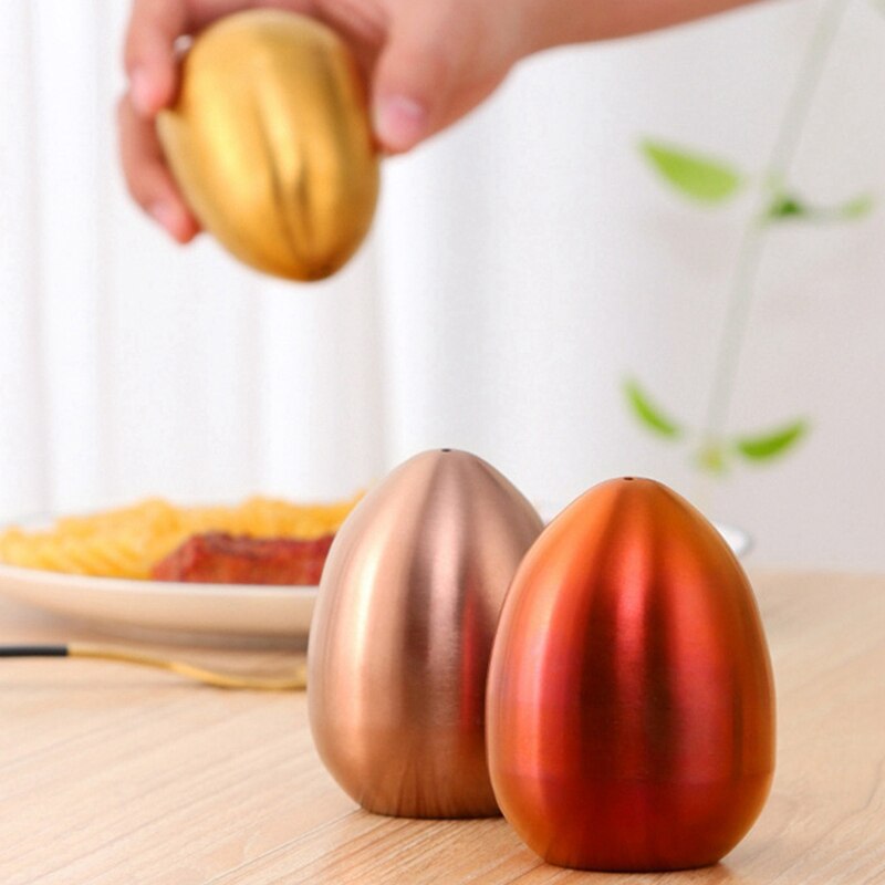Rustfrit stål cruet flasker sæson salt shaker dåser peber shakers krydderi æske madlavning krydderi flaske bbq rosa guld