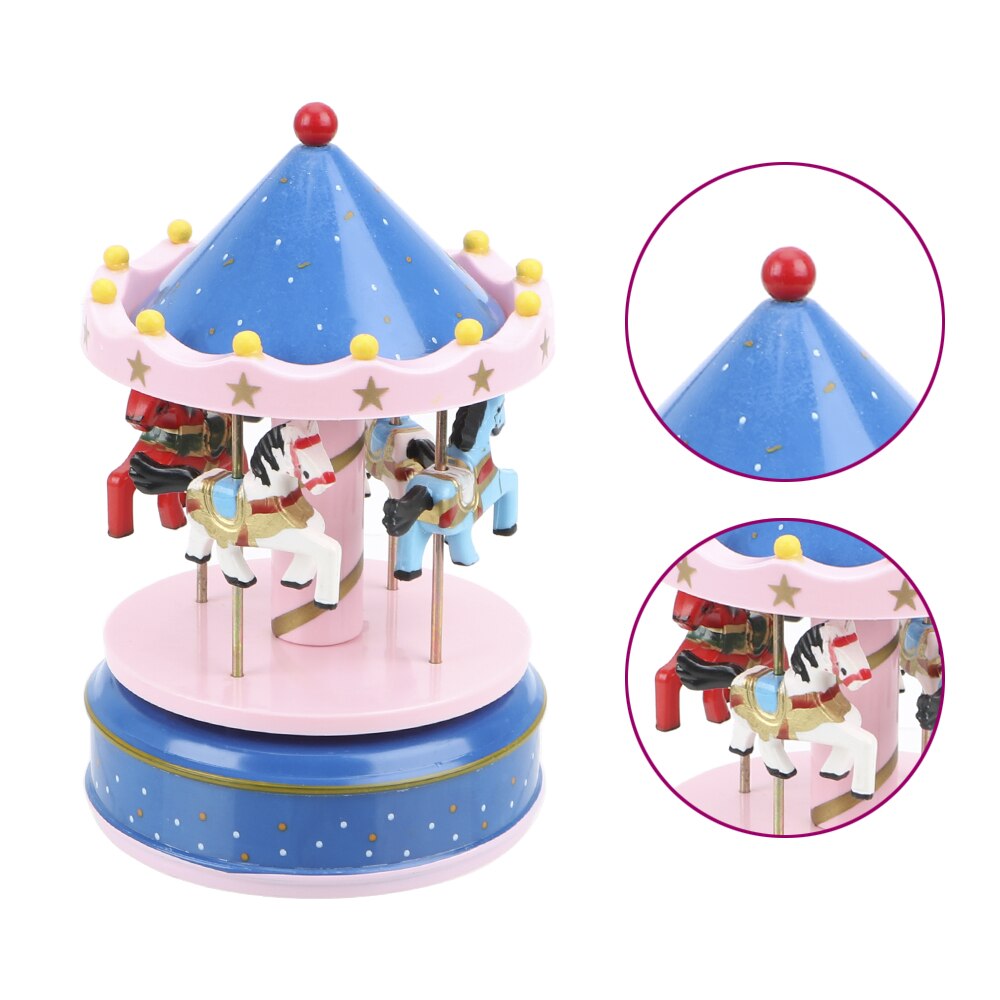 Carousel Box Christmas Wedding Birthday Merry-go-round music boxes Music Boxes Home Decoration