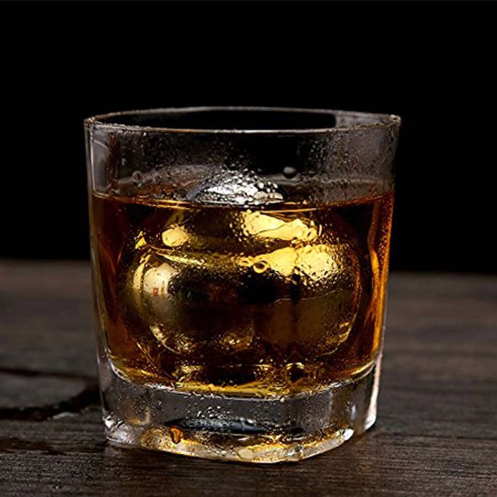 Stainless Steel Ice Cubes, Reusable Chilling Stones For Whiskey Wine, Keep Your Drink Cold Longer #TD