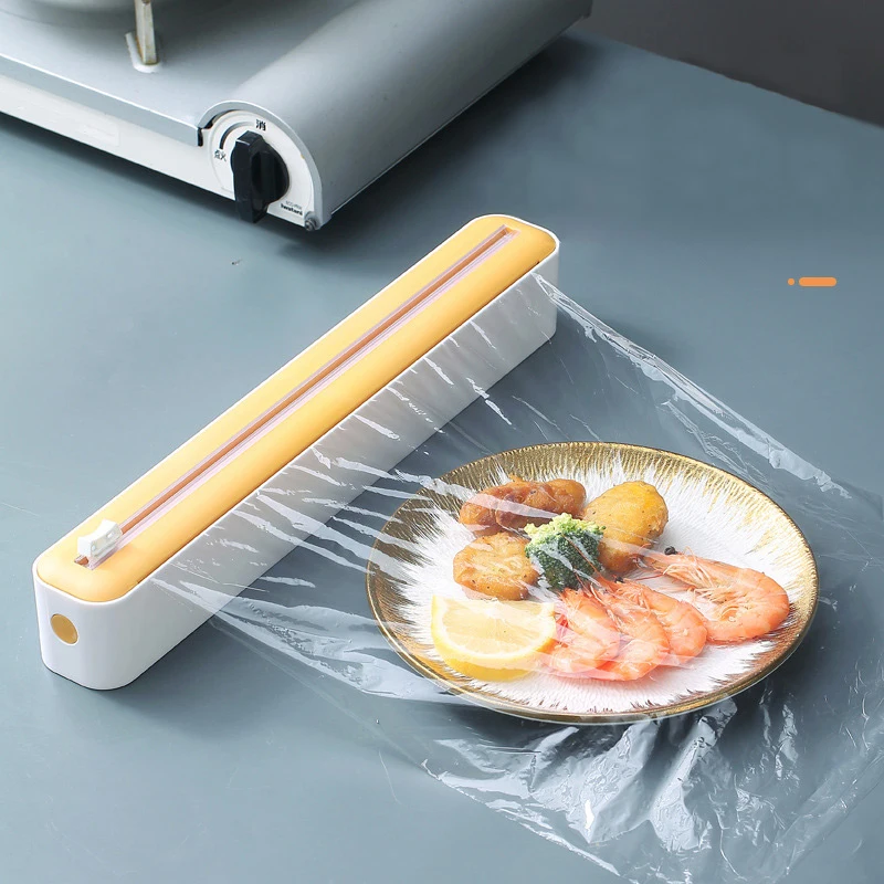Coupe-film plastique multi-fonctionnel, pour usage domestique, sans déchirure, réfrigérateur, mur, cuisine, alimentaire, SPE