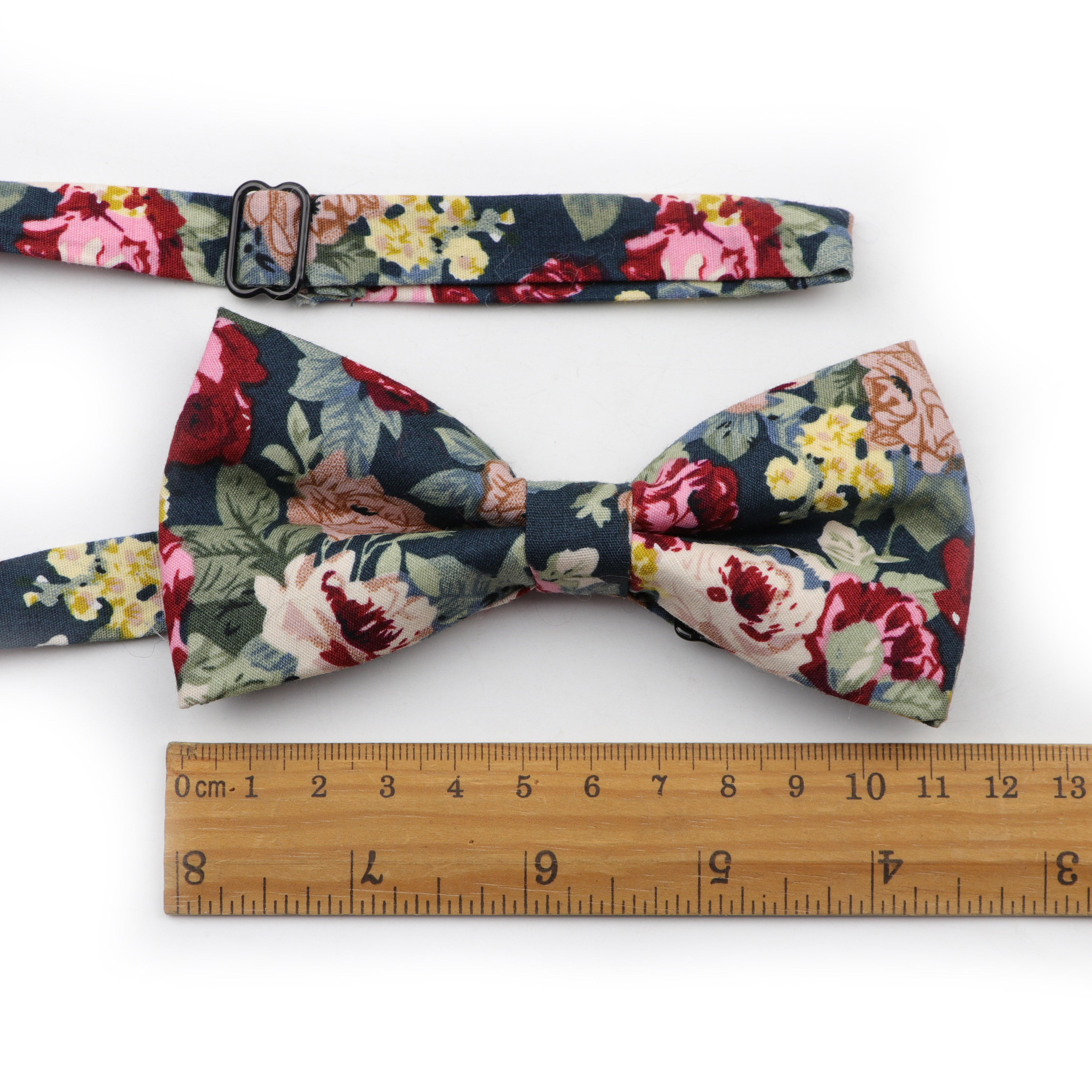 Blommig fluga för herr flexibel fluga slät slips mjuk bomullsfjäril dekorativt mönster paisley blomma slipsar