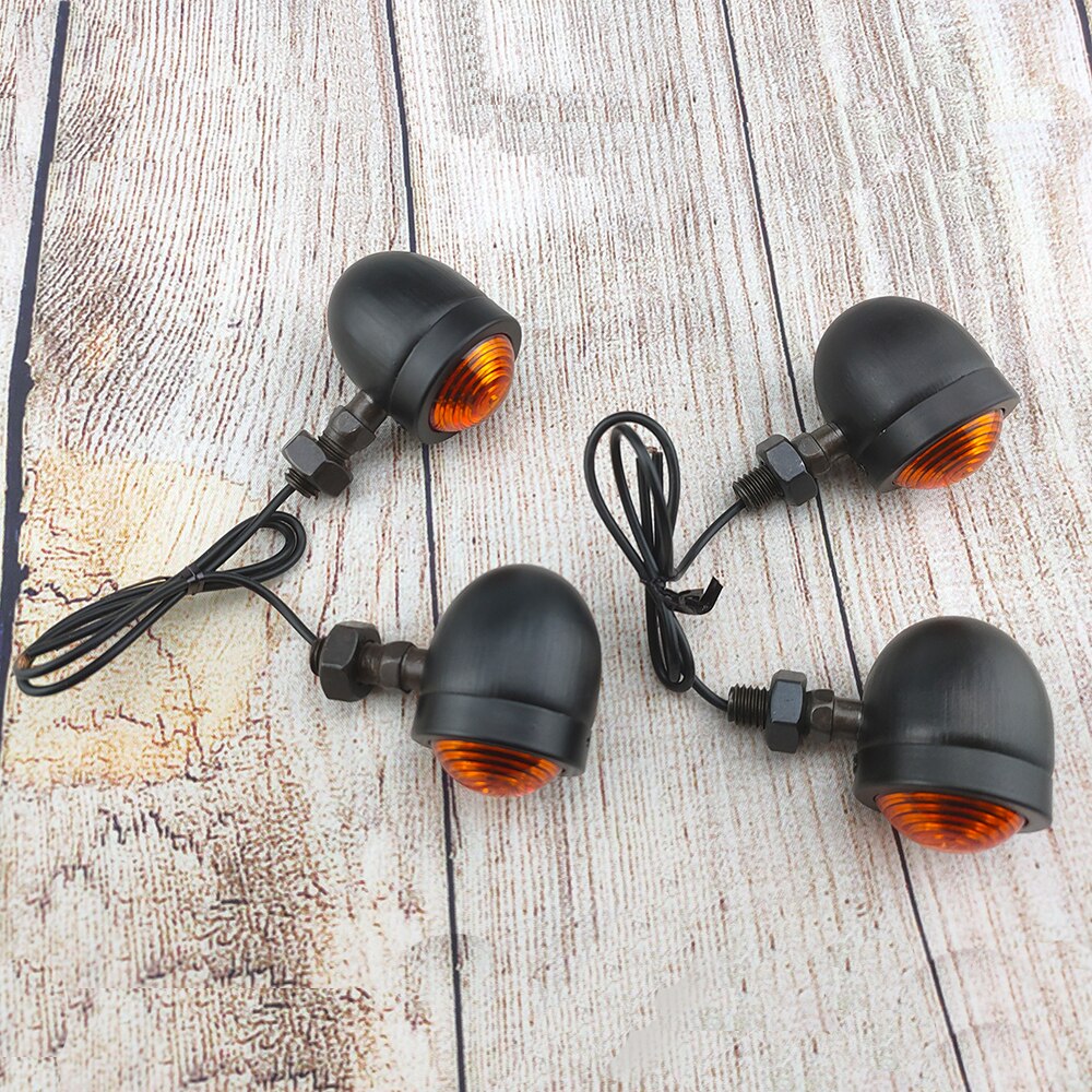 4 Stuks Bullet Motorcycle Knipperlichten Indicator Light 12V Motor Blinker Lamp Voor Harley Chopper Bobber Honda Suzuki Yamaha