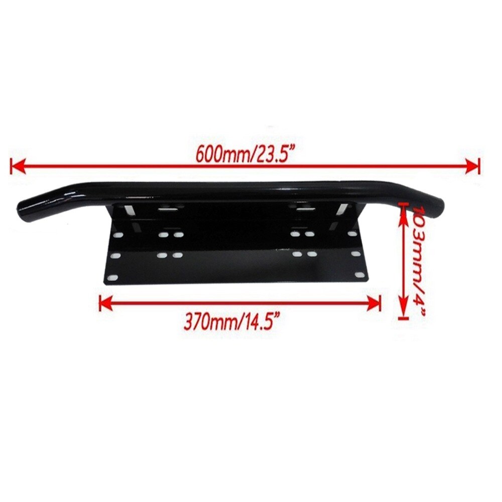 Universele Voorste Nummerplaat Beugel Bumper Frame Beugel Houder Bull Bar Stijl Voor Offroad Lichten Bar Led Suv Truck pick