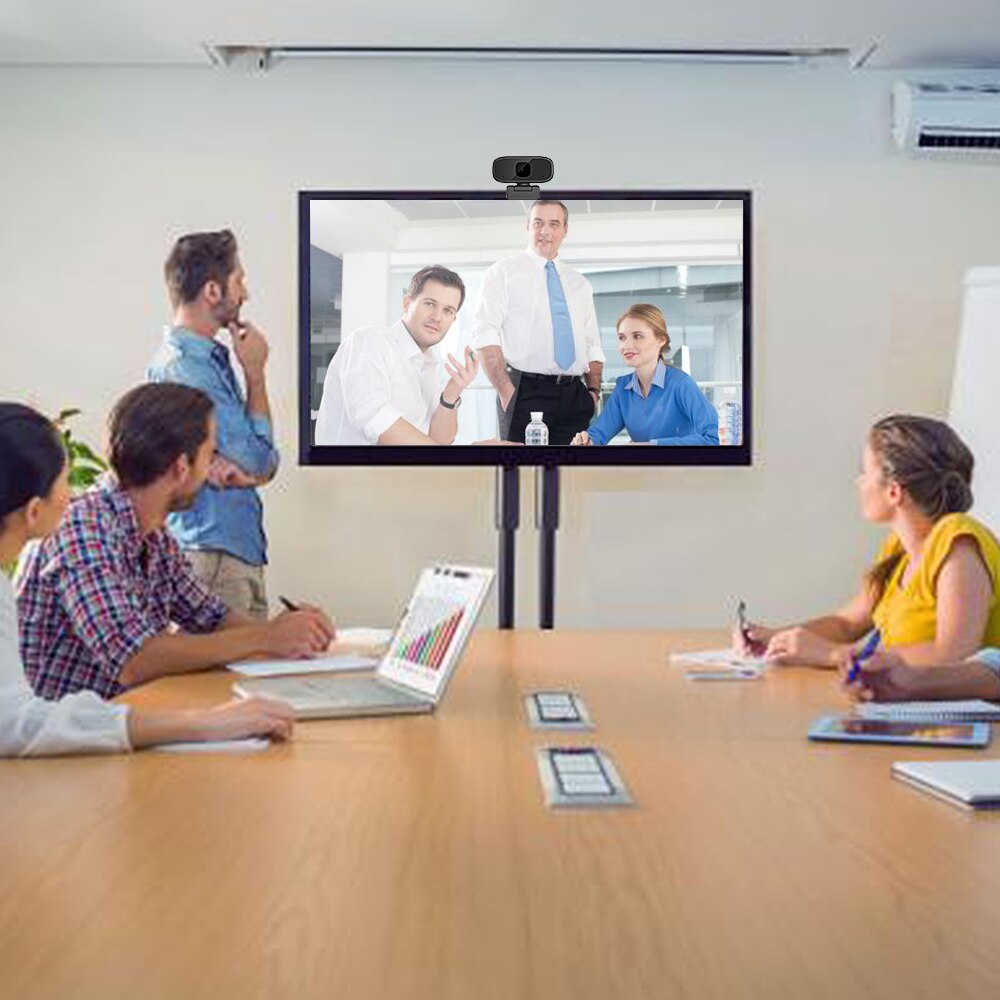 Cámara Web inteligente inalámbrica, Webcam de 720P con micrófono incorporado, WiFi, USB, para ordenadores de escritorio, PC, juegos, Cam para Windows y Android