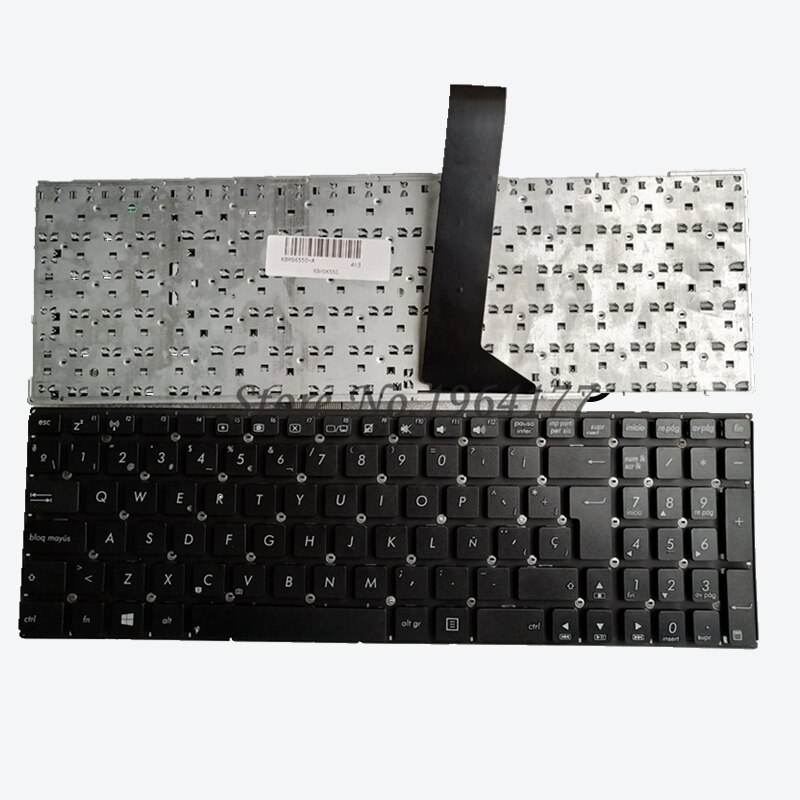 Hiszpańnarty klawiatura robić laptopa Asus K550 A550 Y581 X550V X552C X550 X550C X550L F501 F501A SP klawiatura