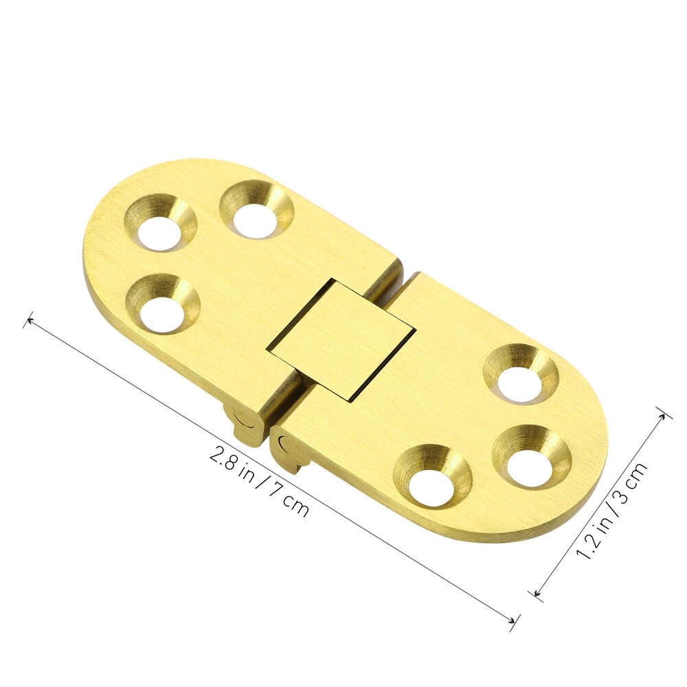 Brass Hinges Connectors with Screws for Table Folding Table Cabinet Door