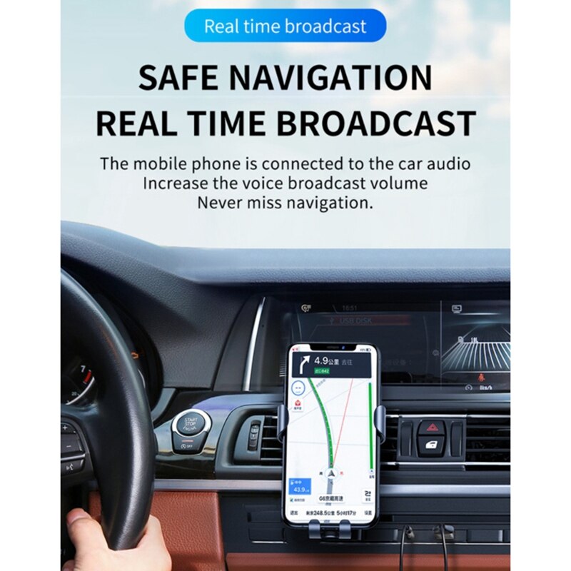 Auto Bluetooth 5.0 Audio-ontvanger Usb 3.5Mm Aux Jack Stereo Hifi Auto Zender Speaker Auto Draadloze Adapter