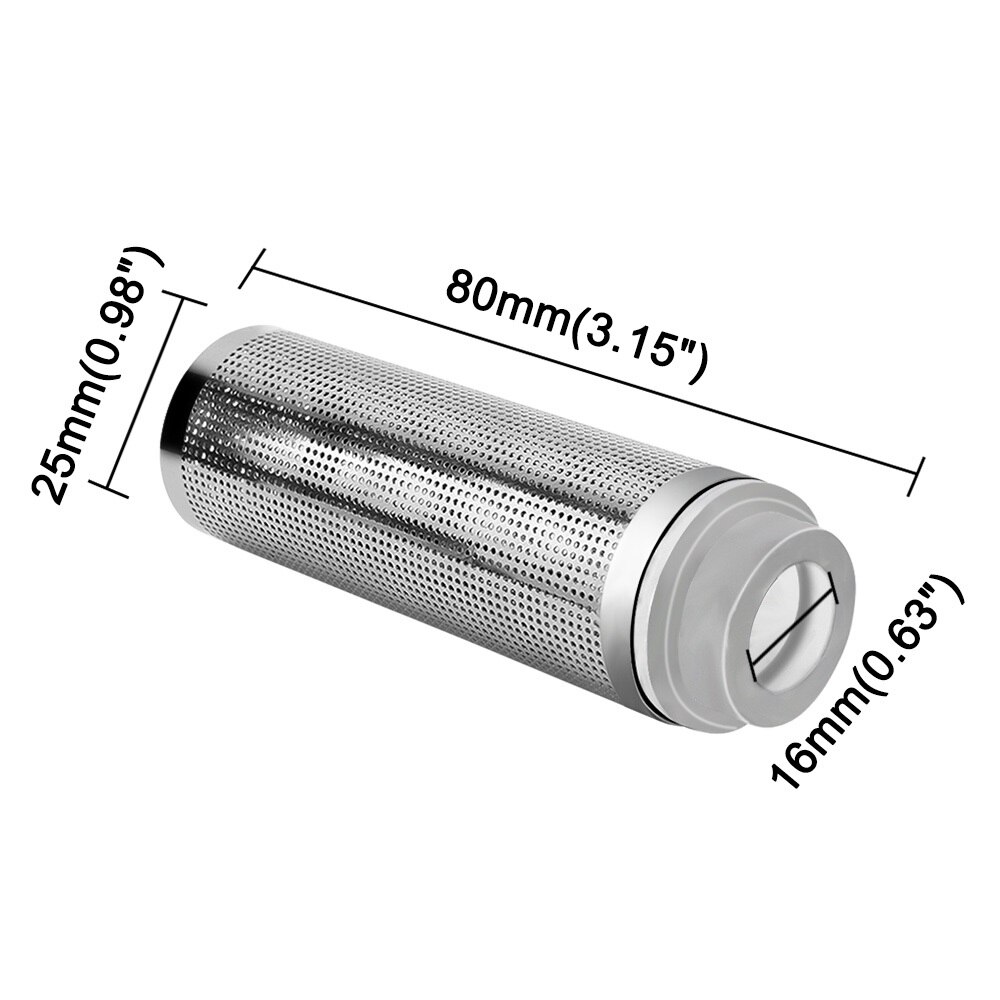 Aquarium Aquarium Filter Mesh Inlet Rvs Filter Netto Filter Guard Beschermende Voor Voorkomen Vis Garnalen Inademing: 16mm