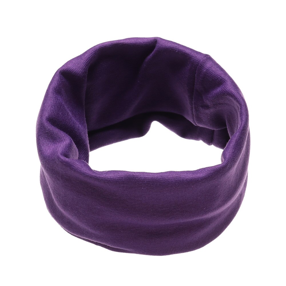 Kids Leuke Katoenen Sjaal Solid Print Kinderen Herfst Winter Warm Winddicht Sjaals Jongens Meisjes Multipurpose O Hals Ring Sjaal: plum