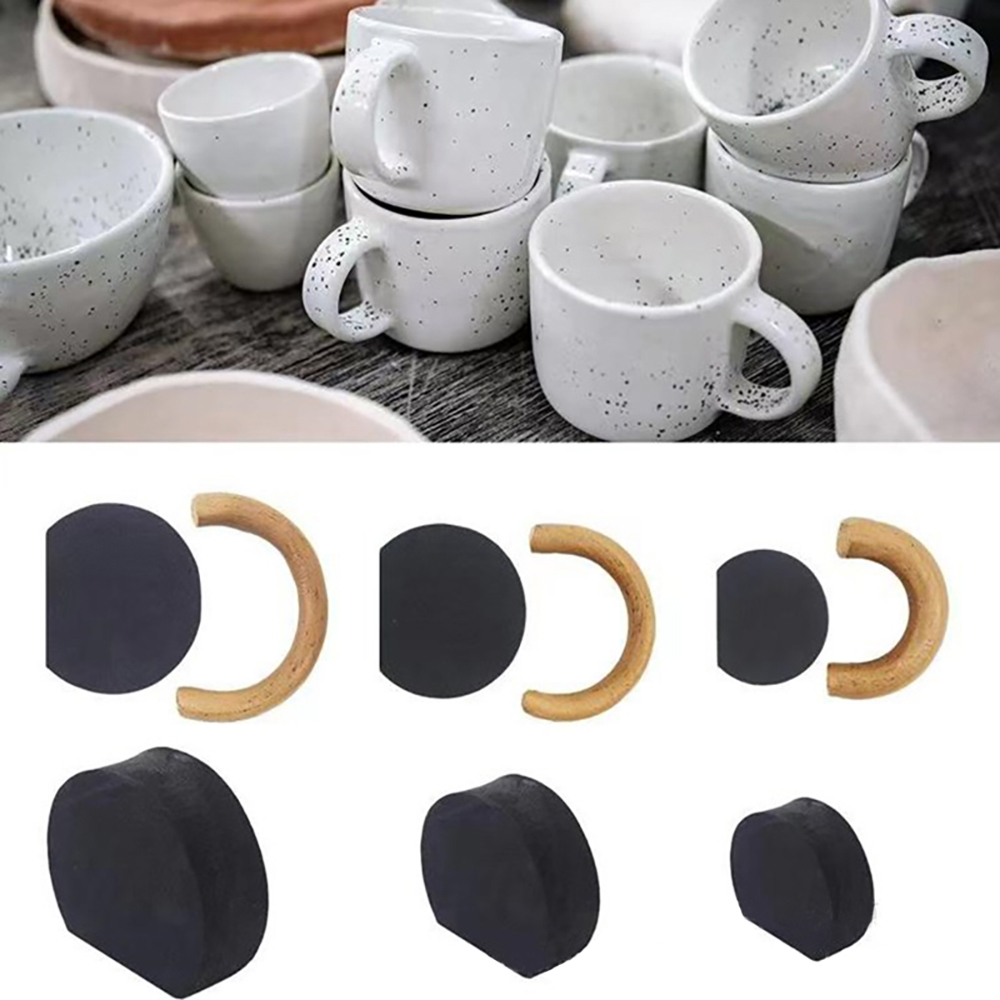 12 st mugghandtagsformar handtagsform fixeringsverktyg keramik lera mugghandtag tillverkningsverktyg olika former formar keramikverkstad
