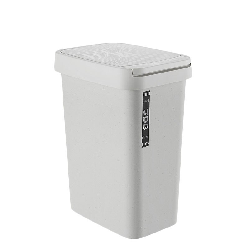 Rectangular trash can plastic press type with lid waste bin bedroom living room kitchen garbage bathroom paper basket mx7271056