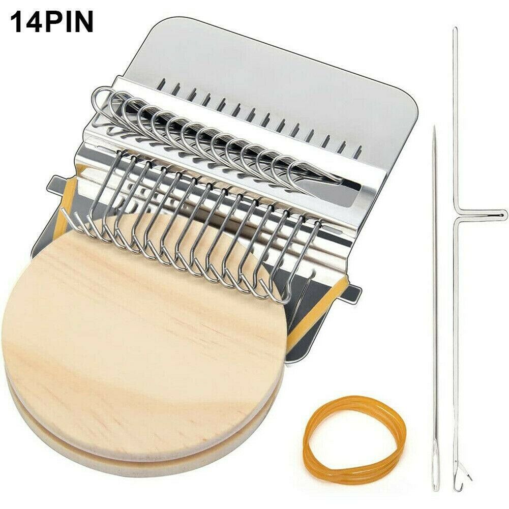 Small Loom Speedweve Type Weave Tool Beautiful Stitching Mending Jeans Clothes Fun Mending Loom Darning Machine Loom: 14PIN