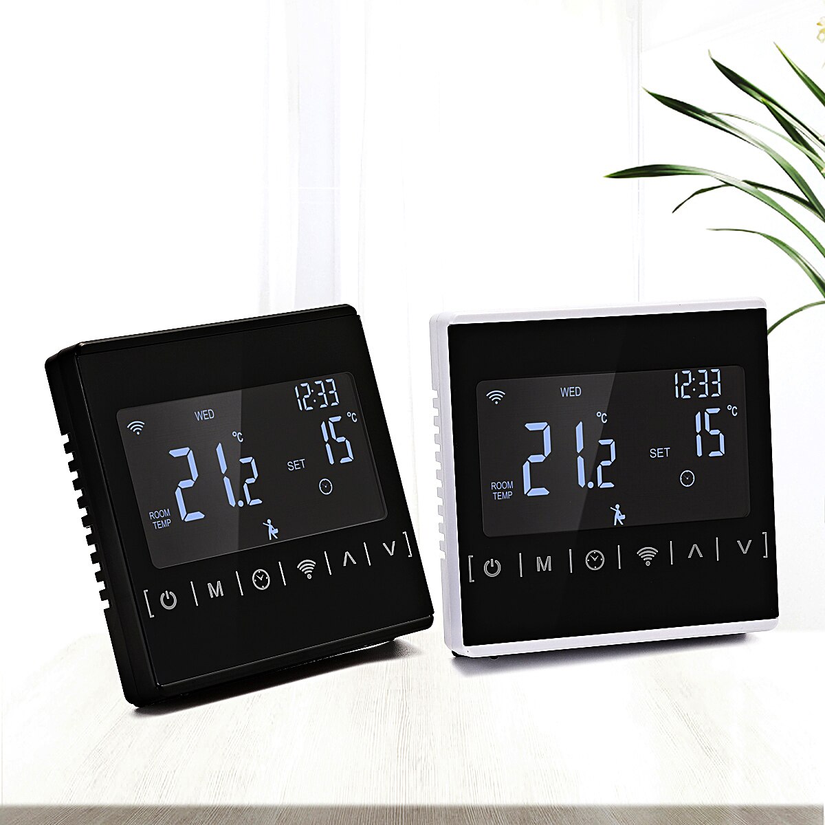 Thermoregulator programmable wireless room digital wifi smart thermostat temperature controller for boiler floor water heating
