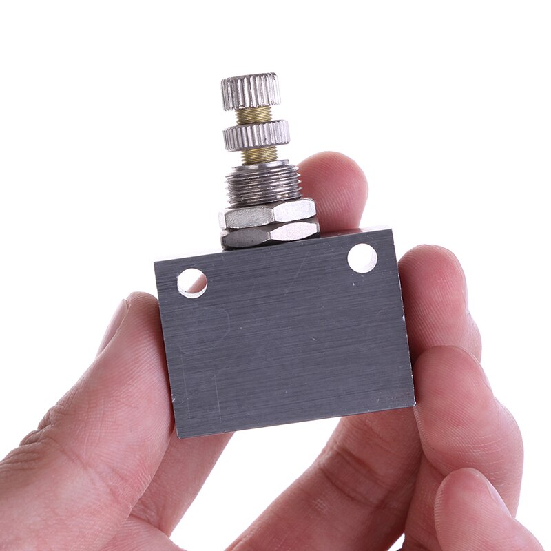 1 x Flow Control Valve Aluminum Alloy Pt 1/8" Thread Bore One Way Flow Control Valve ASC100-06