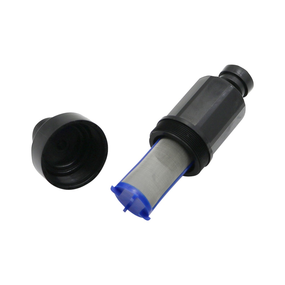 Microfiltro de agua para jardín de 1/4 ", malla de acero inoxidable, filtro de 40 micras, ajuste de deslizamiento rápido de 9,52mm, filtro de manguera de riego para jardín