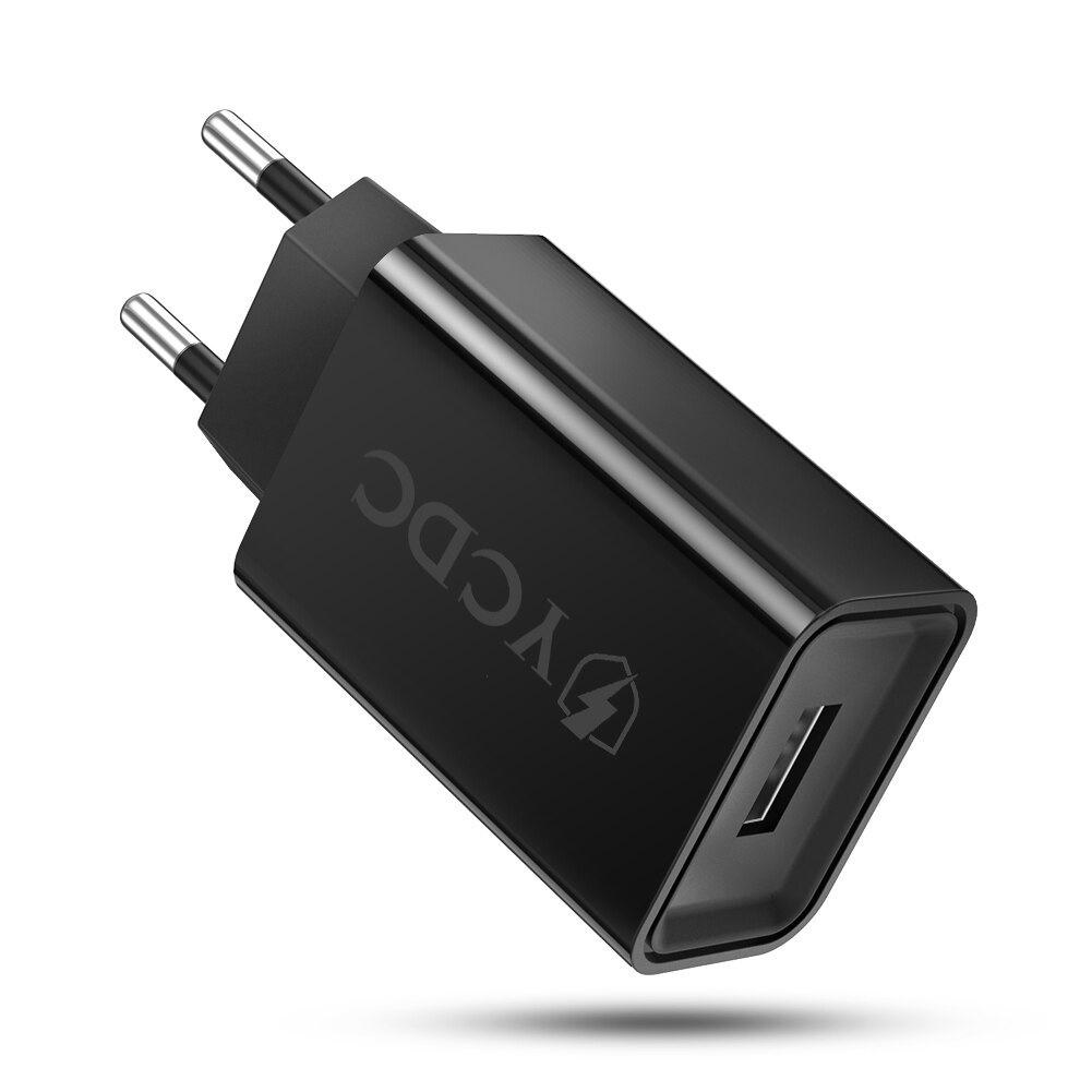 1/4 4 Ports Adapter QC 3.0 Quick Charge 3.0 USB Charger EU/US Plug Wall Mobile Phone Fast Charger Home Travel Wall Charger: US Plug / 1 USB Port Black