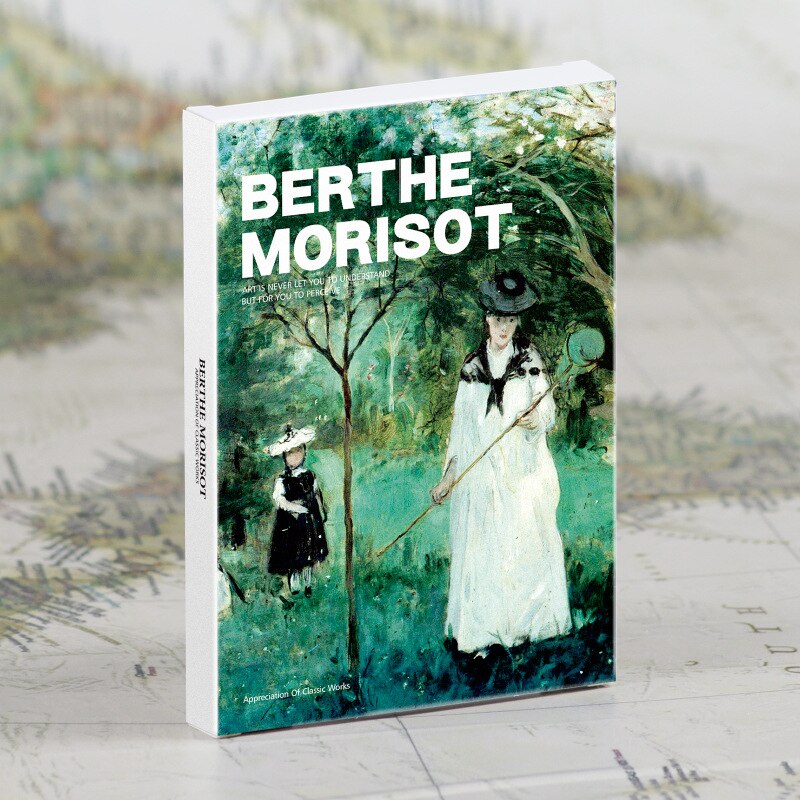 Lot de 30 cartes postales anglaises de la série du musée d'art, enveloppes de artistes célèbres, œuvres d'art, travaux de Monet, Picasso, Van Gogh: Betthe Morisot