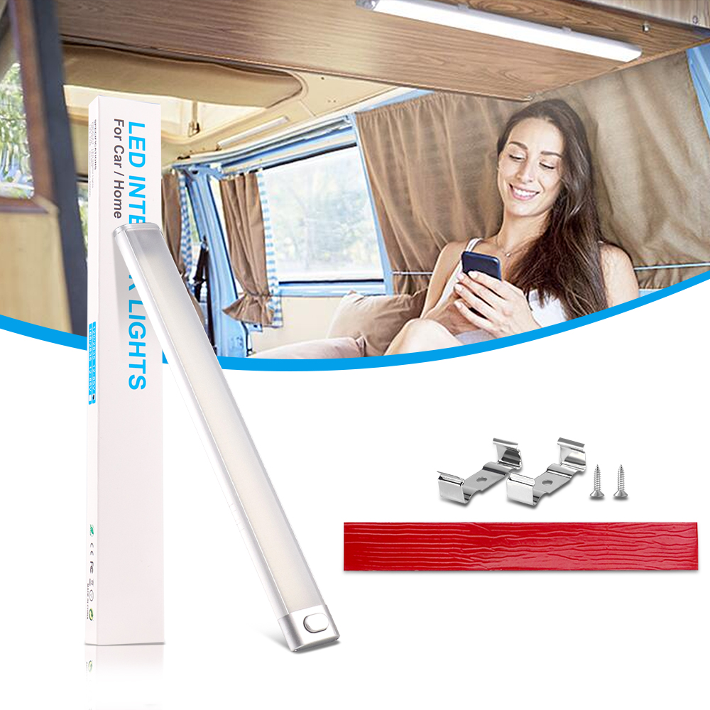 Tira de luces Led para iluminación Interior de coche, lámpara de techo para Camper, furgoneta, RV, SUV, camión de carga, 4x4, barco todoterreno, 168, 120, 6000K