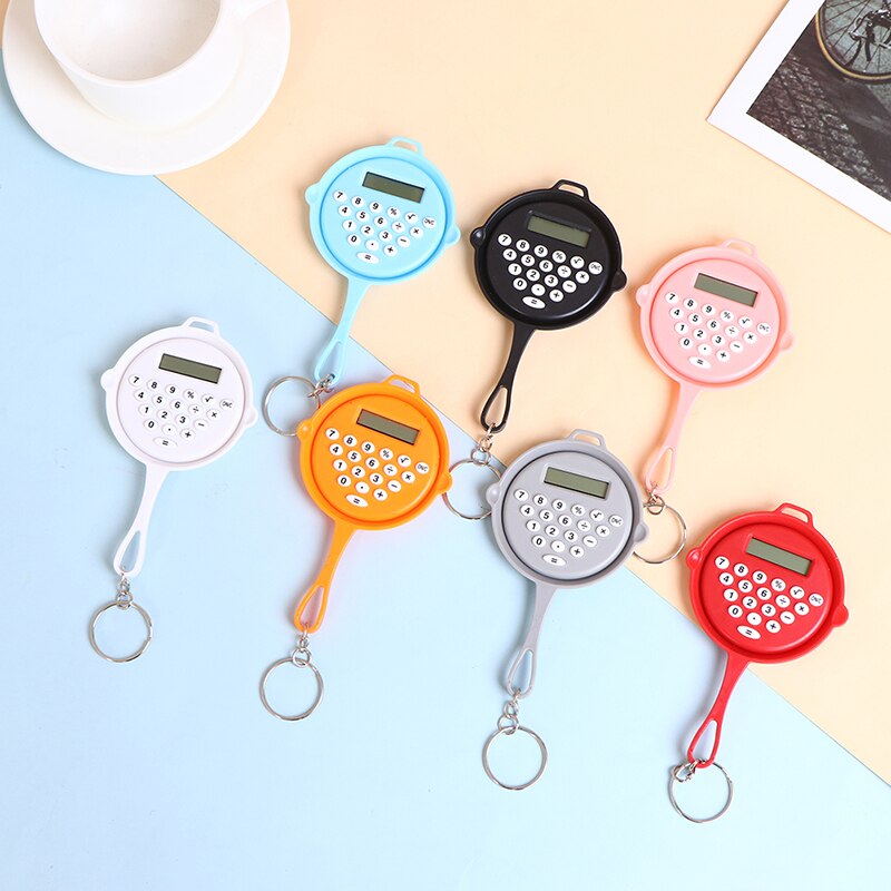 Chicken Pan Miniature Calculators Key Chain Are Reserved For Students For Exams Portable Keychain Calculator