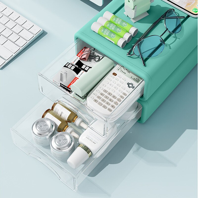 Desktop Drawer Organizer Storage Box Mini Cosmetic Makeup Organizing Container Plastic Jewelry Storage Case Sundries Organizer