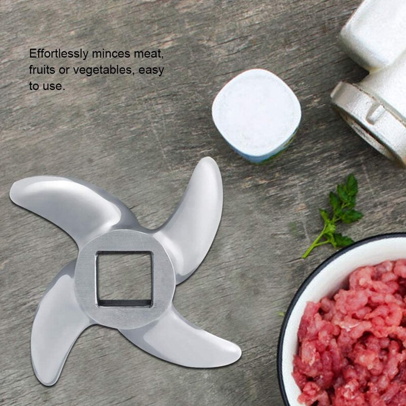 12 Vleesmolen Blade Rvs Mes Cutter Vervanging Voor Slijpmachines, Vervanging Mes Voor Elektrische Of Handmatige