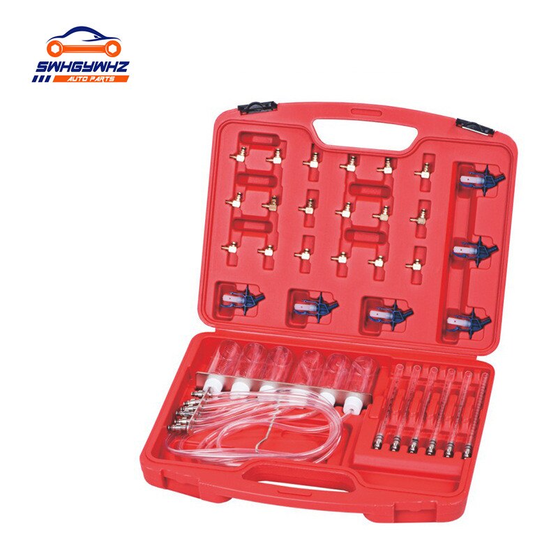 Diesel Injector Flow Meter Test Kit Common Rail Adaptor Fuel Tester Set: Default Title