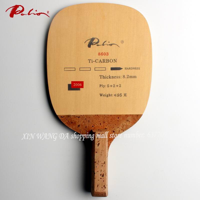 Palio 8603 titanium carbon Japanese straight handle table tennis blades table tennis rackets racquet sports pingpo