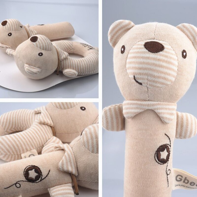1Pc Baby Rasseln Weiche Karikatur Nette Plüsch Ebene Rasseln Spielzeug Art Pädagogisches Handbells Weiche Kleinkind Baby Komfort Spielzeug