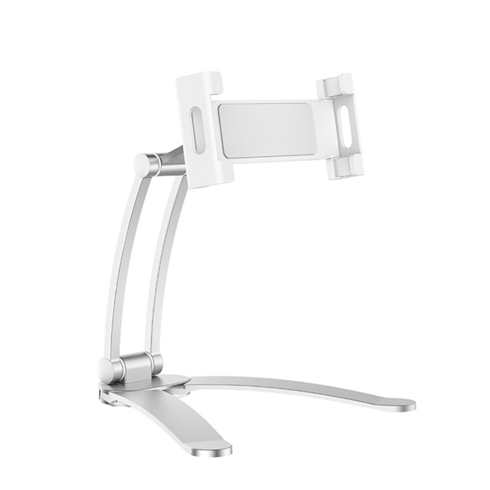 Tablet Mount Stand 2-In-1 Kitchen Wall Counter Top Desktop Mount Recipe Holder Wall Desk Tablet Stand For Tablet And Smartphones: 6-15 inch white