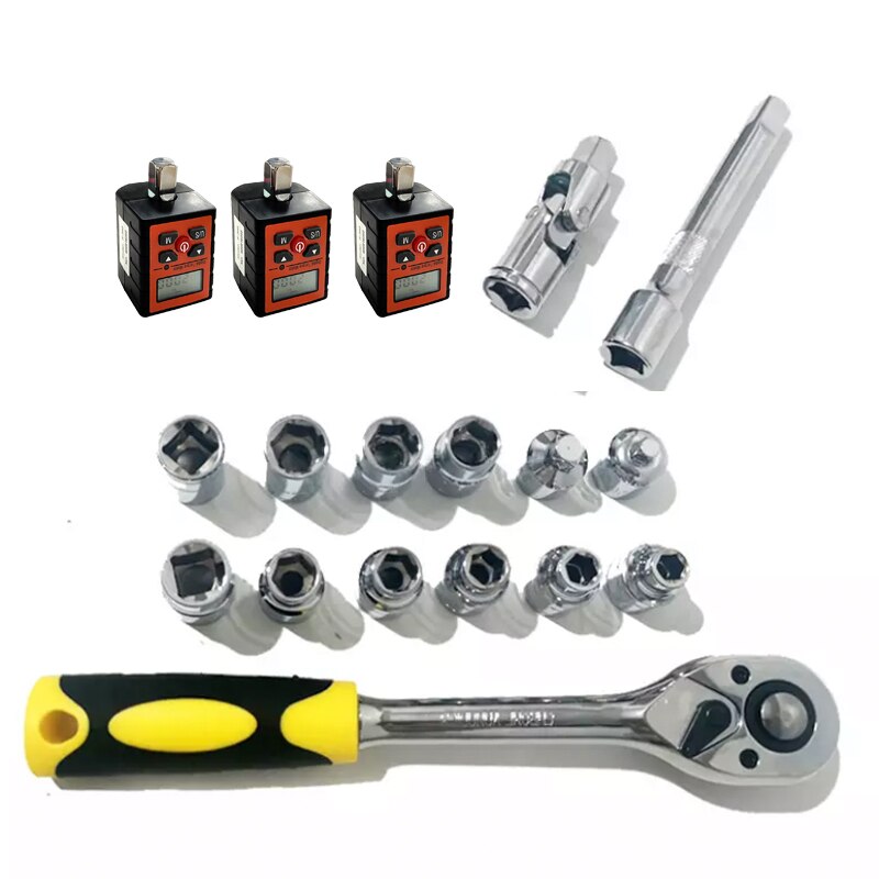 Version 1/2" 1/4" 3/8" Digital Torque Meter Measurement Adapter Spark Plug Bicycle KG Torque Wrench Gauge Tester Screwdriver