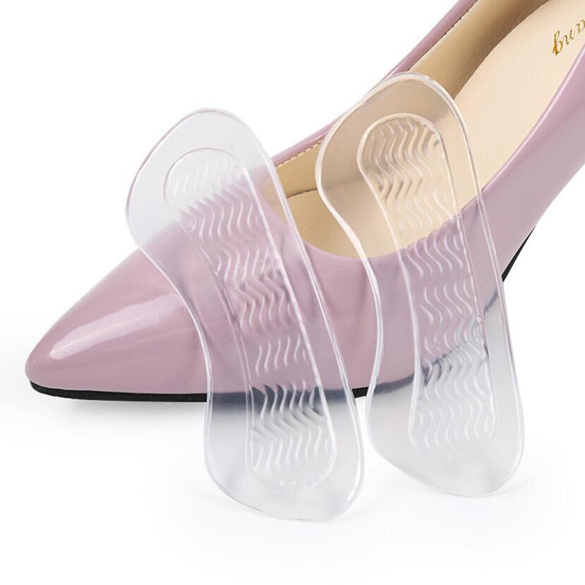 1 Pair Soft Silicone Gel Women Heel Inserts protector Foot feet Care Shoe Insert Pads Insole Cushion Feet Care Accessories