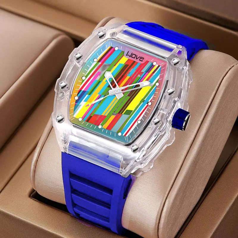 Luxe holle heren quartzhorloge voor heren Automatische horloges Heren mechanisch horloge Lichtgevende kalender Sport Waterdicht: Goud