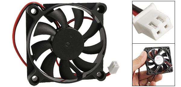 YOC PC de escritorio caso DC 12V 0.16A 60mm 2 pines ventilador de refrigeración