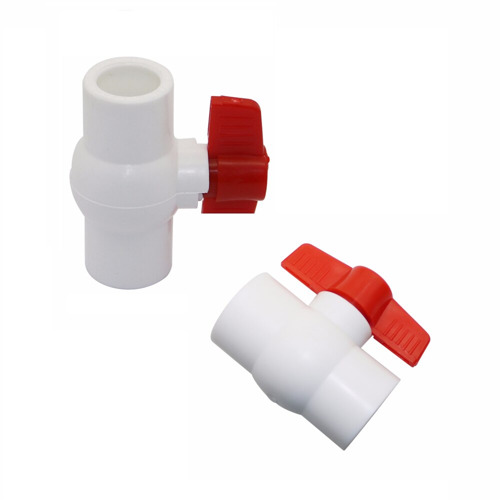 40mm PVC Ball Valve Plumbing Fittings Agriculture Tools Garden Irrigation Water Pipe Connector 1 Pc