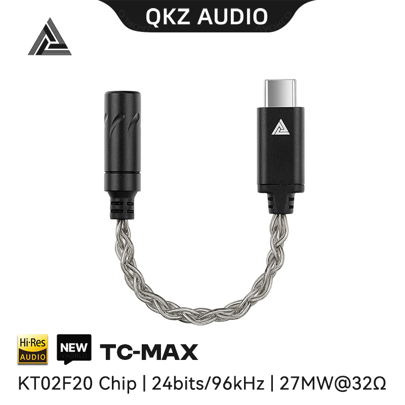QKZ TC MAX Pro tipo C a Cable adaptador de Audio de 3,5mm CX31993 HiFi DAC amplificador de auriculares decodificación Digital para iPhone15 16/Huawei: Blanco