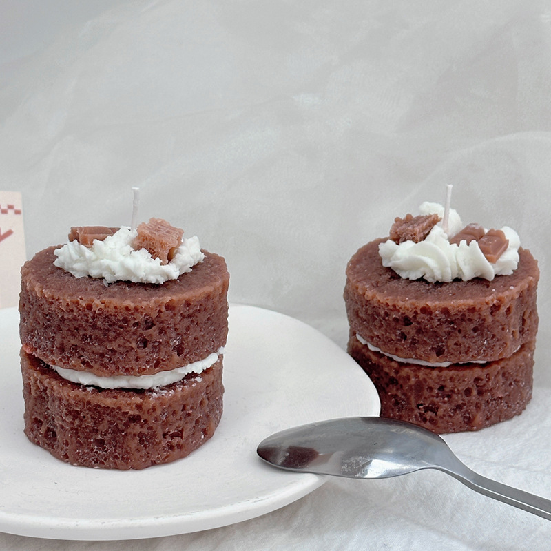 Fai da te 3D creativo torta di Pannello stampo per candele in silicone aromaterapia gesso sapone resina argilla stampo candela fatta a mano creazione di decorazioni per la casa