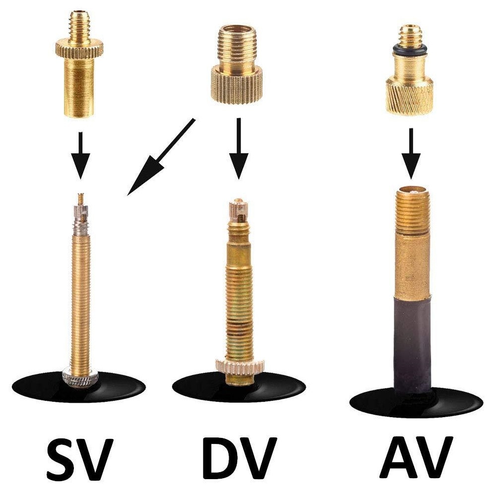 Fiets Valve Adapter Set Sv Av Dv Fiets Pomp Naalden Adapter Fiets Tire Inflator Luchtpomp Compressor Fiets Valve Converter