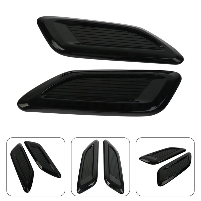 Pair Car Decorative Air Flow Intake Scoop Scoop Vent Bonnet Cover