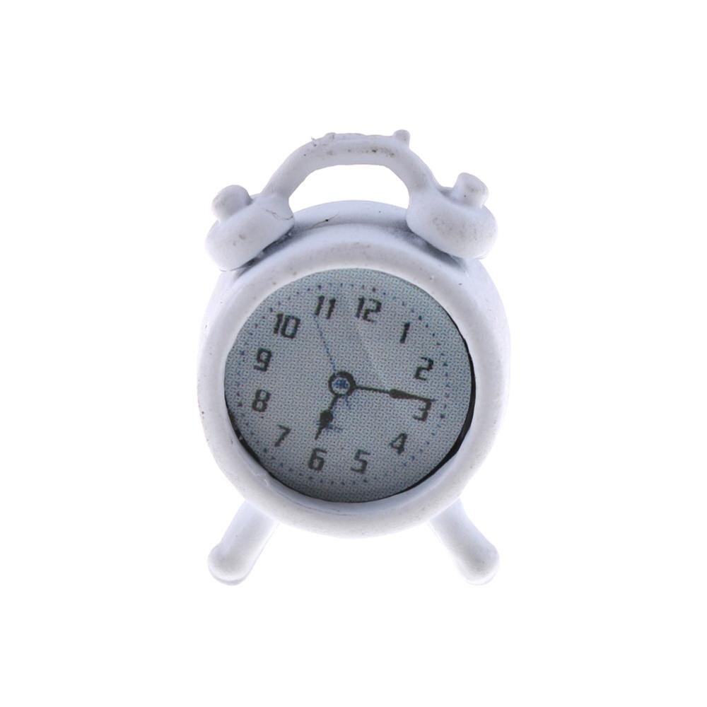 1/12 Dollhouse Miniature Living Room A Metal Alarm Clock: WT