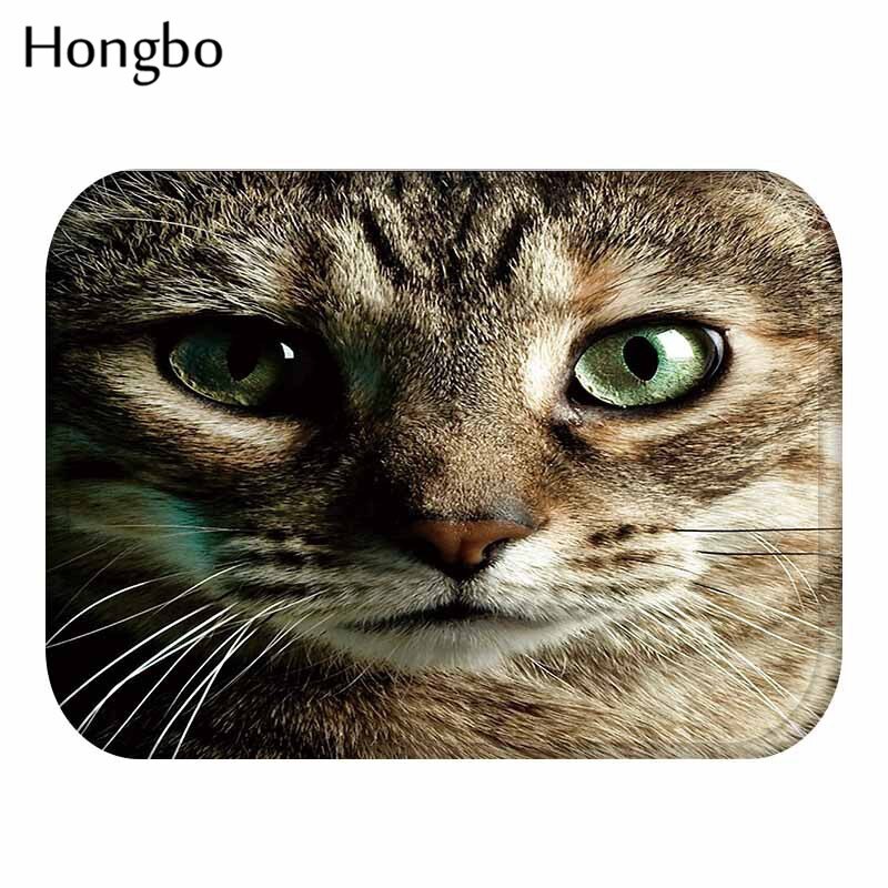 Hongbo-tapis de sol en tigre, motif chien, hibou et chat, antidérapant, pour porte, paillasson extérieur, cuisine, salon: 11
